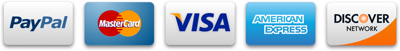 Accepted payment methods: Visa | MasterCard | American Express | PayPal