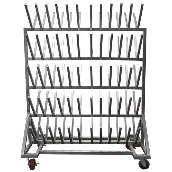 Stainless Steel Mobile Boot Rack 60 